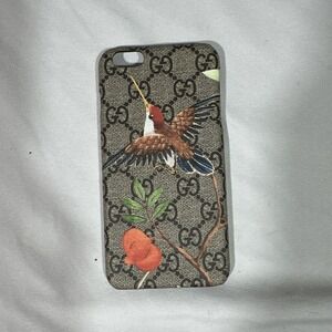 NWOB $640 Gucci [ iPhone 6 Plus/6S Plus ] Case GG Monogram Beige Italy #U1560